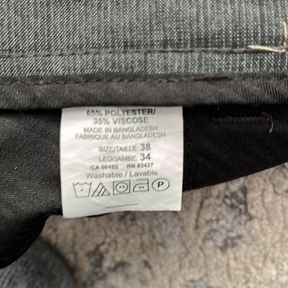 Men’s Grey Dress Pants - Picture 3 of 3